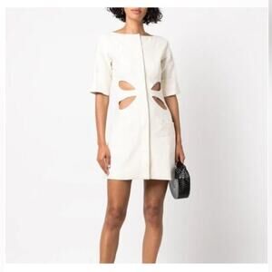 CULT GAIA
Alexandra Scoop-neck Linen-blend Mini Dress